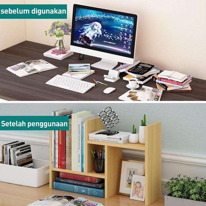 [Ak]Rak Buku Aesthetic/Rak Buku Kamar/Rak Buku Sekolah Anak/Buku/Rak Buku Serbaguna Mini Portable