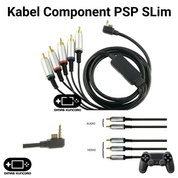 KABEL COMPONENT PSP SLIM COMPONEN TV AV SERI PSP SLIM 2000 3000