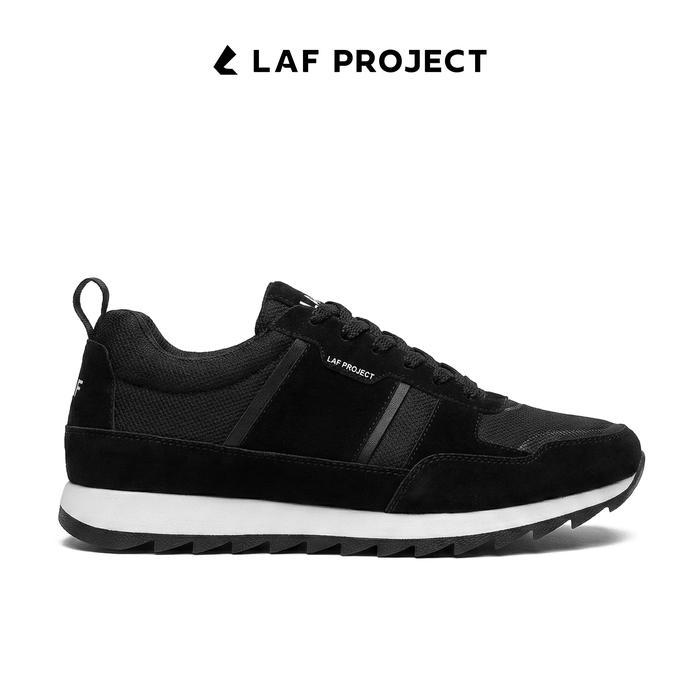 LAF Project - Sepatu Sneakers Casual Pria Hitam Putih Keren Kasual - Lynx