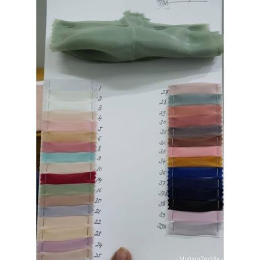 KAIN ORGANZA PREMIUM. BAHAN ORGANZA POLOS SILK PREMIUM. KAIN ORGANZA PREMIUM POLOS SILK GLOWING.