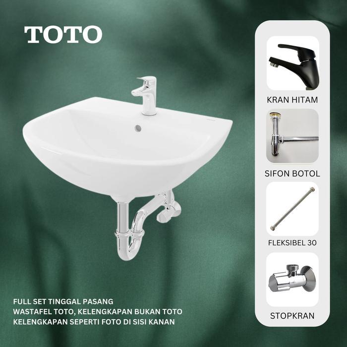 Wastafel Gantung Besar TOTO LW247CJ / Washtafel Set TOTO LW 247 CJ