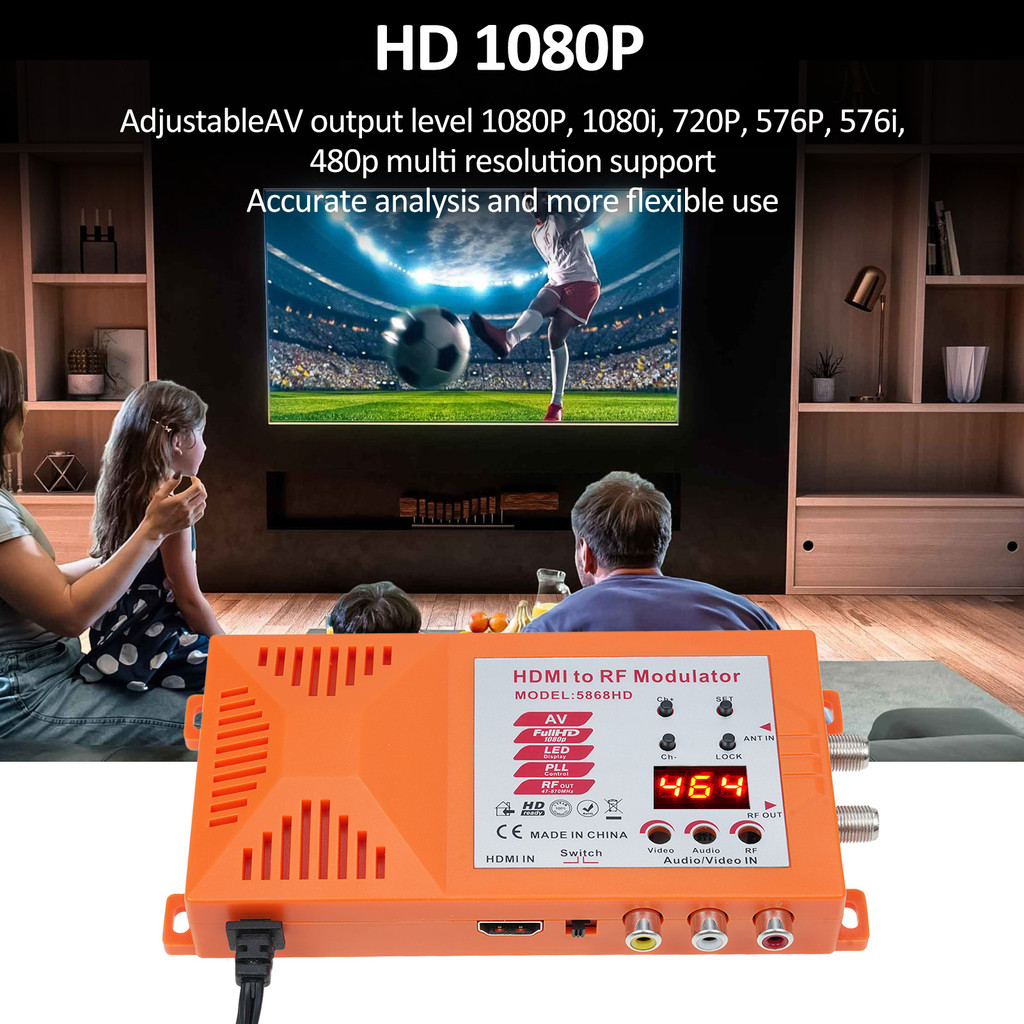 Terbaik TV and AV to RF Modulator RF Converter Digital RF Modulator for PAL NTSC Format for  Convert