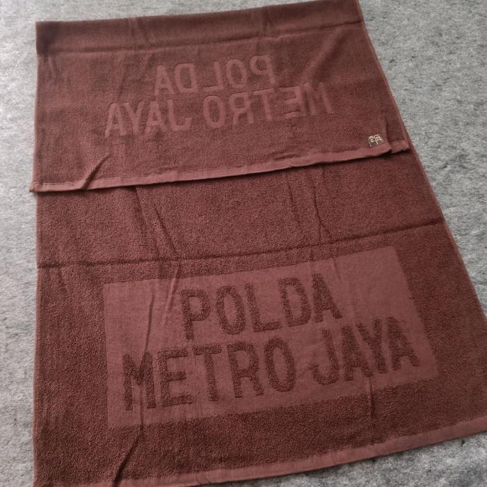 Handuk Besar Coklat Jatah Polri / Handuk Jatah Polisi / Handuk Jatah Polri