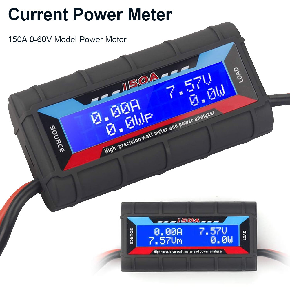 150A Watt Meter Reusable Digital High Precision Watt Meter Electrical Motor LCD Screen Power