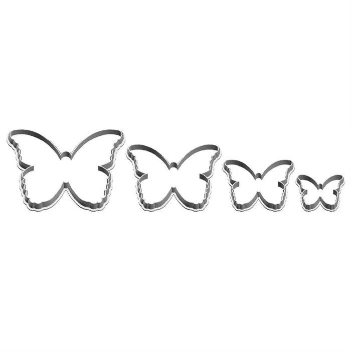 FOUR SPECIFICATIONS CARTOON INSECT ANIMAL MORPHO BUTTERFLY,PLASTICS MOULD,CAKE FONDANT TOOL,COOKIE