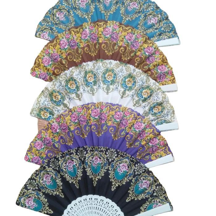 Kipas Tangan Lipat Motif Bunga