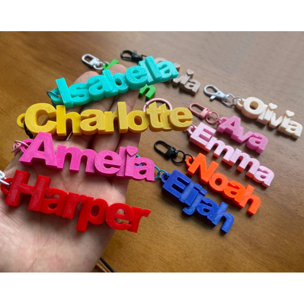 Custom Name Acrylic Keychain Personalized Backpack Lunch Box Tag Purse Birthday Party Wedding Pavor