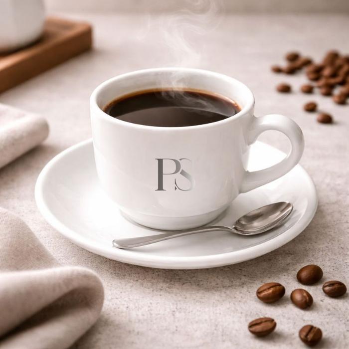 Cangkir Kopi Keramik 1 Set Pisin 225Ml Aesthetic