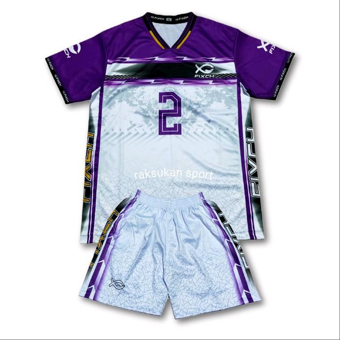 Baju Jersey Voli Volly Pria Full Printing Jersey Setelan Olahraga Baju Celana Jersey Voli Sport