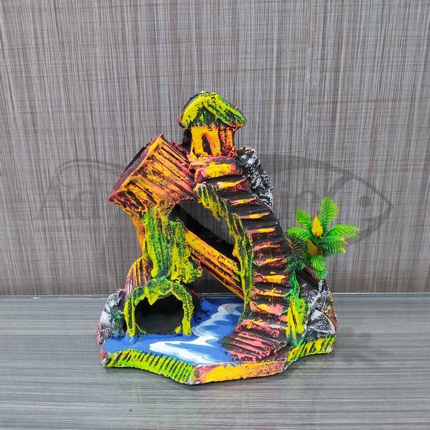 Tebing Miring Rumah Hiasan Aquarium Aquascape