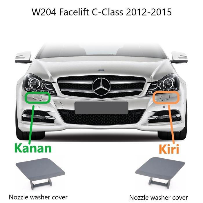 COVER NOZZLE WASHER TUTUP TOWING LAMPU BUMPER MERCEDES W204 C200