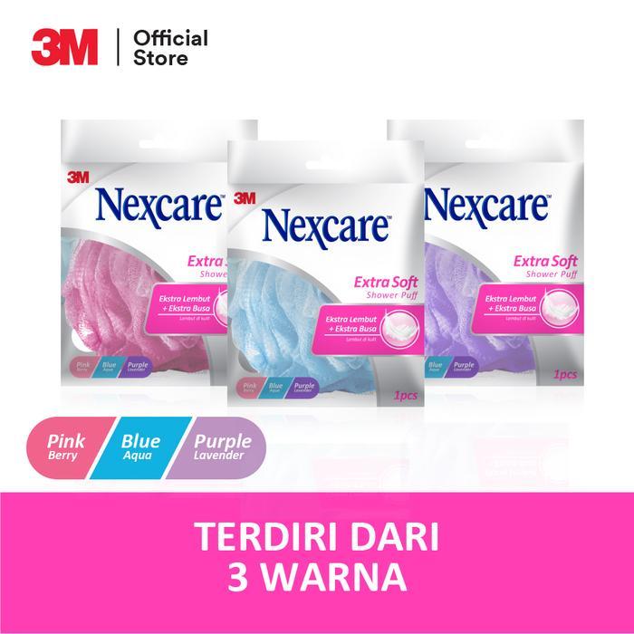 3M Nexcare Shower Puff, Lembut di kulit, 1 pc