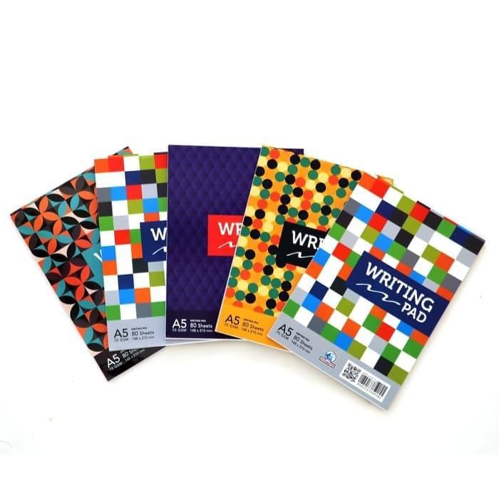 Writing Pad A5 80 sheets POLOS - Buku Tulis Memo Locomotif
