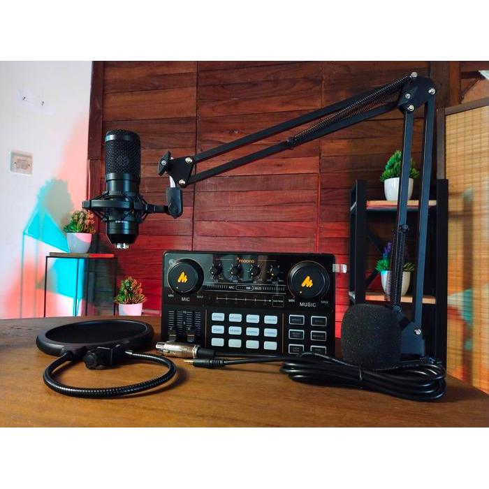 Paket Podcast MAONOCASTER Lite AU-AM200 & Mic BM 800