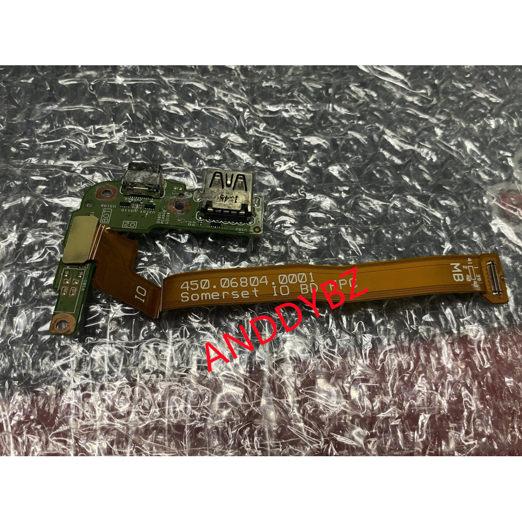 FOR Dell Venue 10 Pro 5056 Dc Power Jack Usb Card Connector Flex 450.06804.0001 46XRT BOARD tesed ok
