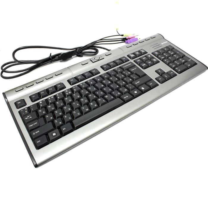 New Best Quality 100% Original A4Tech Keyboard Usb Multimedia Kls7Muu Natural_A Layout