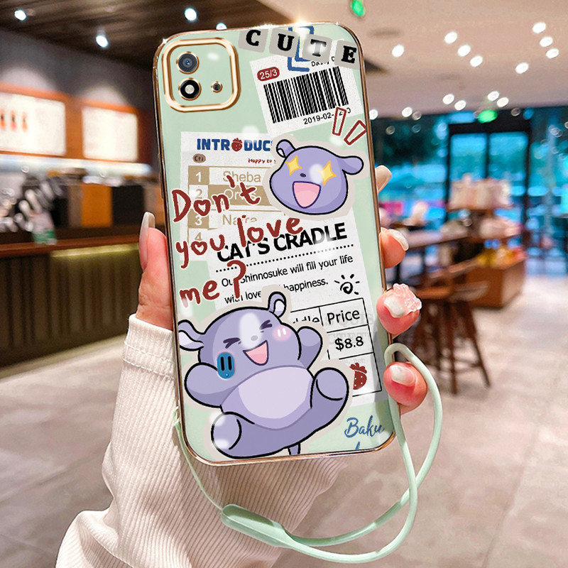 Casing Hp Untuk Realme C20 C20A C11 2021 C11 2020 Case lucu Kesing silikon berbahan pelapisan elektr