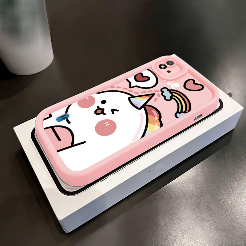 Casing Hp untuk Realme C20 C20A C11 2021 C11 2020 Case Unicorn Pelangi Kartun Camera Protect Kekinia