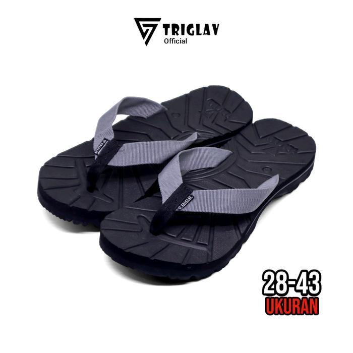 Aerostreet - Sandal Jepit Pria Top Legend Grey Black Anak
