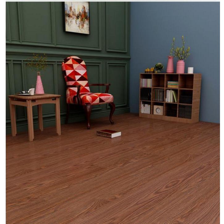 Lantai Vinyl Foam Stiker Lantai Kayu Parket 91.5cm x 15,2cm / Sticker Vinyl Lantai