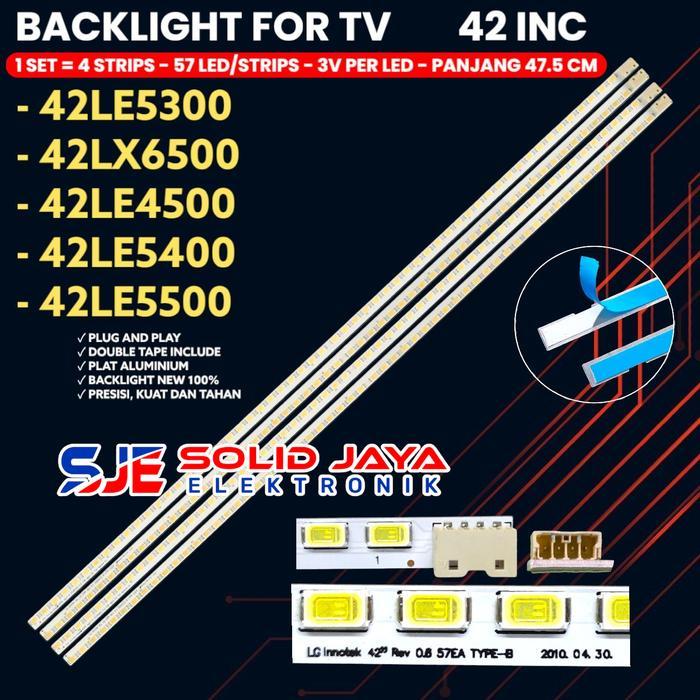 Backlight Tv Led 42 Inch 42Le4500 42Le5300 42Le5400 42Le5500 42Lx6500 42Lx 42Le Lampu Bl Smd 57K