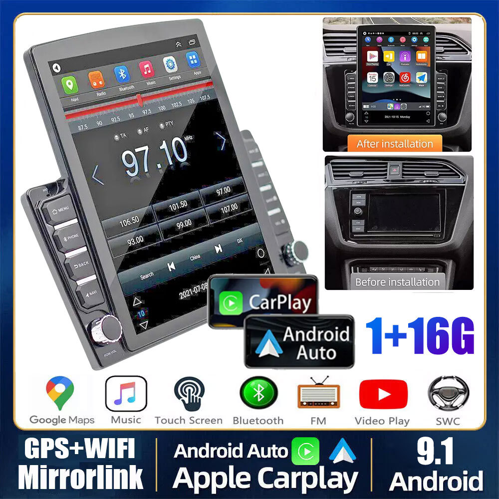 2Din Android 9.1 GPS Navi 9.7"Player WiFi For Android Car FM Radio Stereo FM
