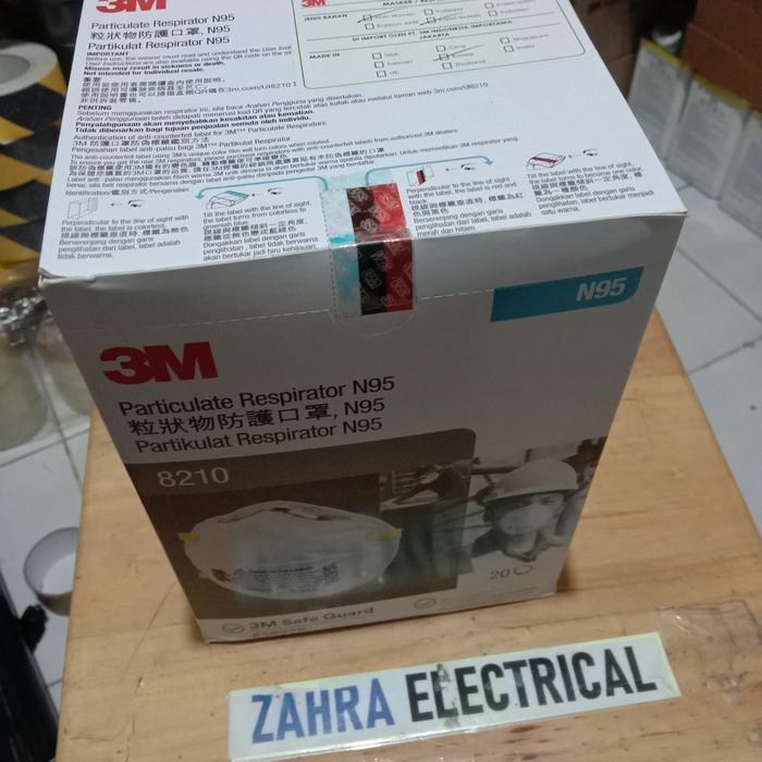 Promo Original 3M Masker N95 3M - Masker 3M N95 8210 Masker Anti Virus N95