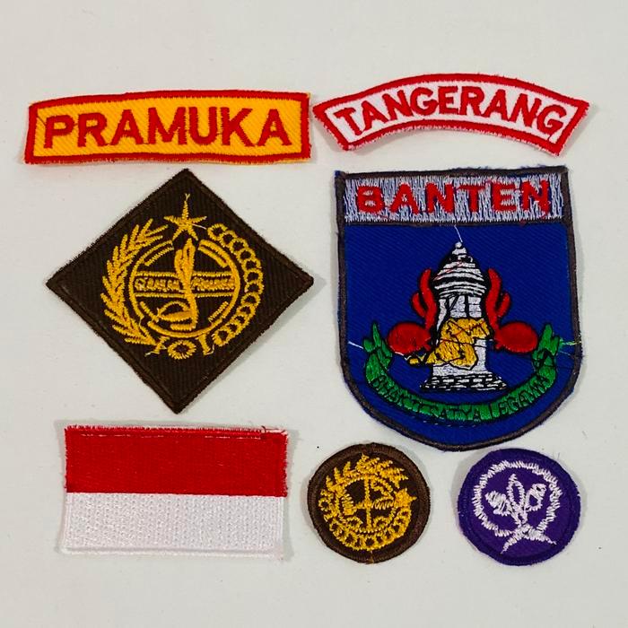 1 SET BADGE PRAMUKA PUTRI TANGERANG BANTEN