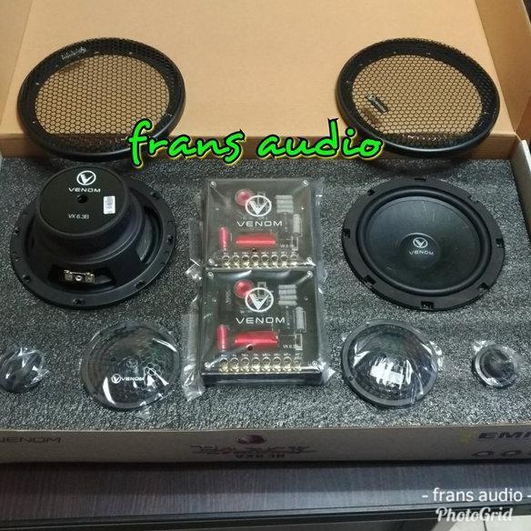SPEAKER 3WAY VENOM BLACK VX 6.3B SPEKER VENOM 3 WAY BLACK VX6.3B