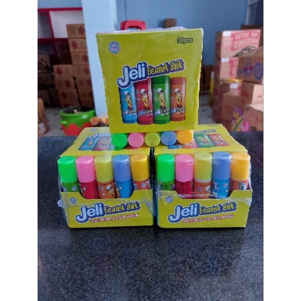 JELLY BENTUK STIK / JELI PUTAR / PERMEN LIPSTIK PUTER ISI 30PCS