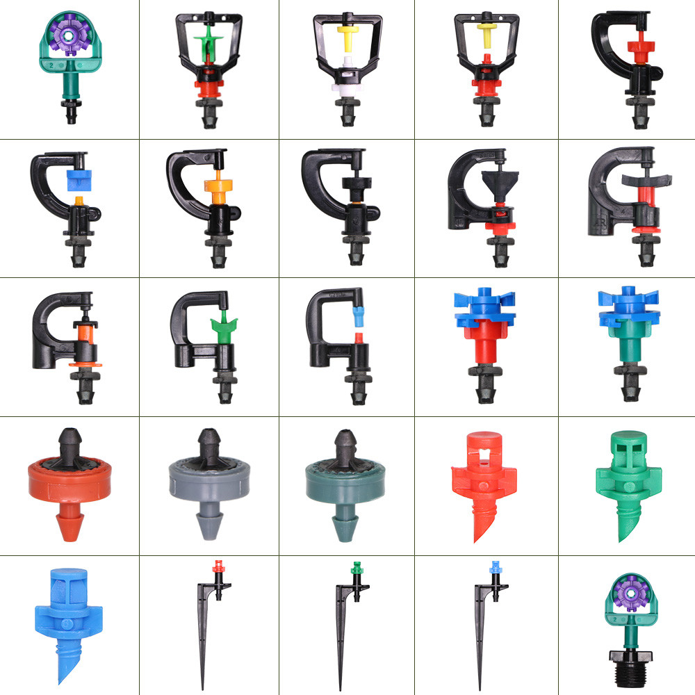 Rumah Kaca Penyiraman Alat Penyiram Dripper Irigasi Tetes Taman Dapat Disesuaikan Pemancar Kabut Tia