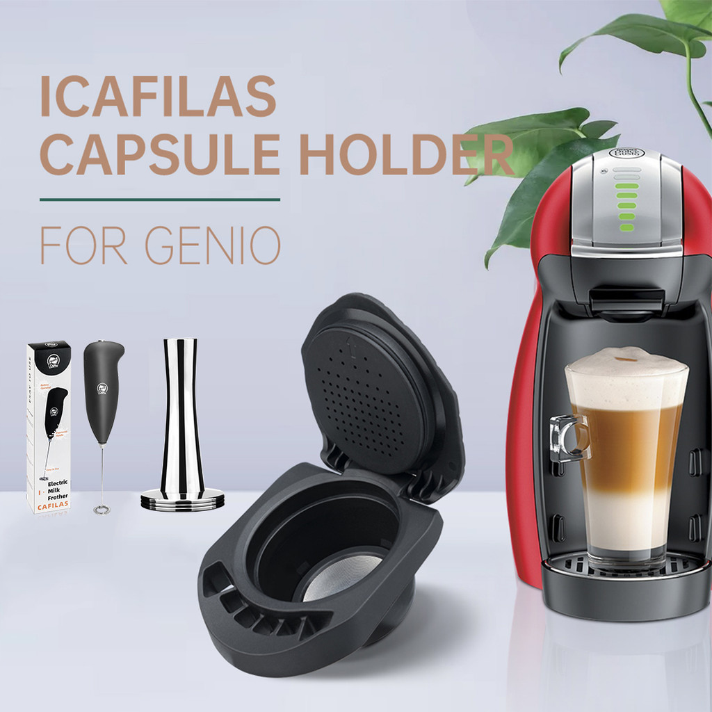 Icafilas Adaptor Kapsul Dolce Gusto Isi Ulang Dapat Digunakan Kembali untuk Adaptor Konversi Kapsul 