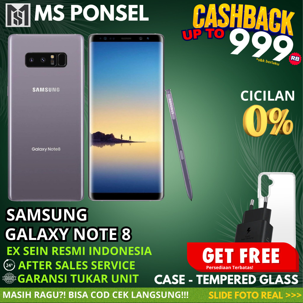 SEIN | Samsung Galaxy Note 8 6/64GB Resmi Second Fullset Original