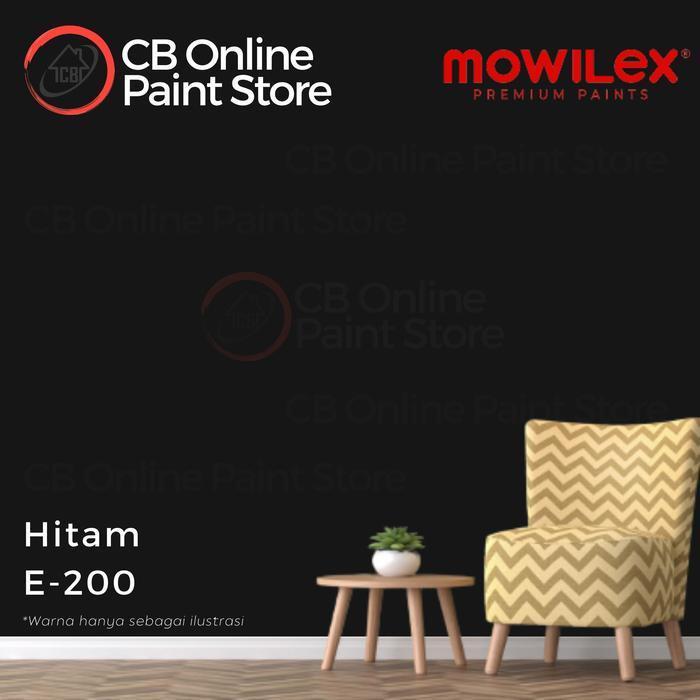 Cat Tembok Mowilex - Hitam E-200 - Galon Co