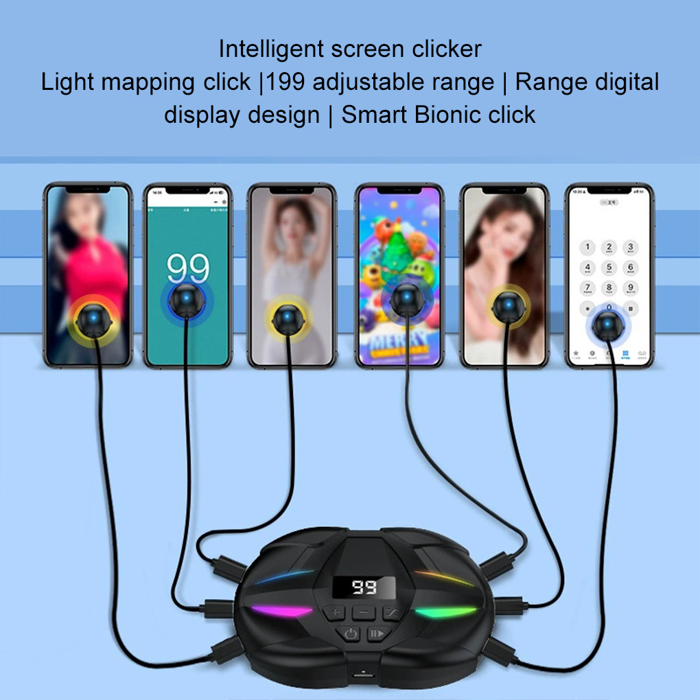 Mobile Phone Screen Auto Clicker For Phone Automatic Phone Screen Tapper Finger Clicking Simulator