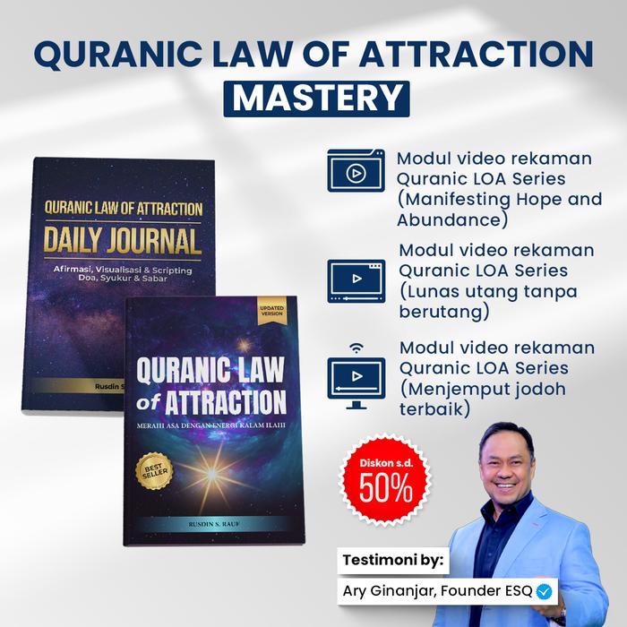 ASLI Buku Quranic Law Of Attraction Paket Lengkap Quranic Law of Attraction + Modul Rekaman