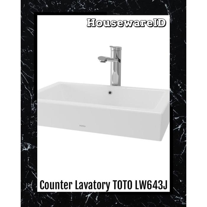WASTAFEL TOTO LW643J ORIGINAL, WASHTAFEL LAVATORY TOTO TIPE LW643 J AMAN DAN TERPERCAYA