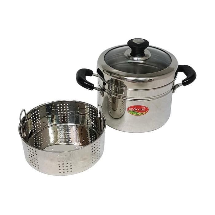 Panci Kukus Stainless 22 Cm - Cookville Fancy Steamer / Kukusan