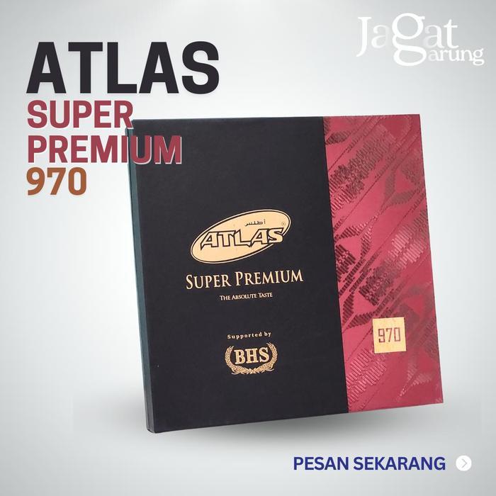 Stok Baru Sarung ATLAS SUPER PREMIUM 975, 980 & 990 (Best Seller) Kain Berbahan Viscose Blend