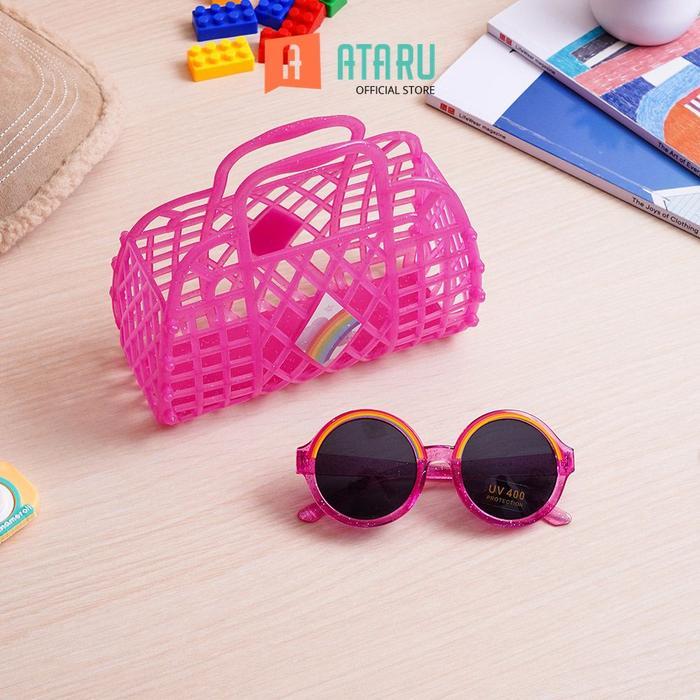 Ataru Kacamata Sunglasess Anak Rainbow - Pink Kacamata Hitam Kids Kid Sunnies Eyewear Aksesoris