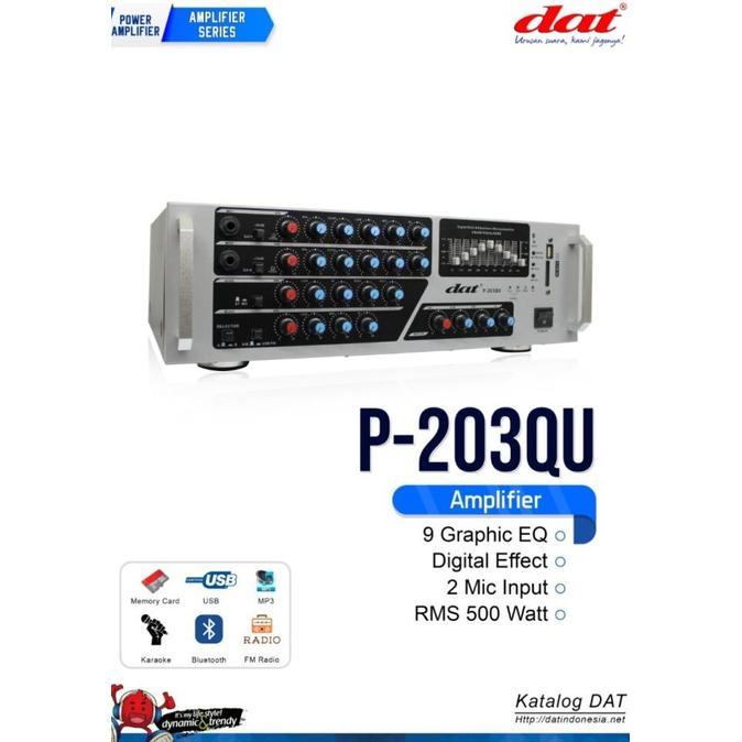 Power ampli dat 203 original amplifier p203qu equalizer p 203qu ready