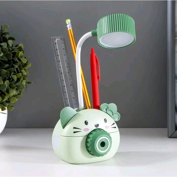 Lampu Meja Led + Serutan Pensil / Lampu Baca / Lampu Belajar