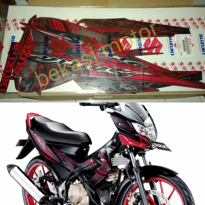 Striping Stiker Satria Fu Black Fire 2009-12 Original