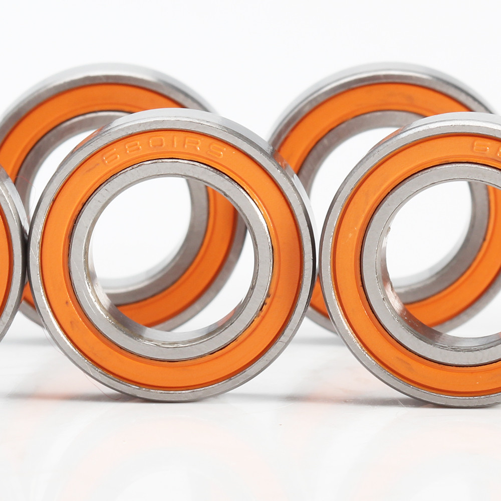 6801RS Bearing ABEC-3 (10PCS) 12*21*5 mm Thin Section 6801-2RS Ball Bearings 61801 RS 6801 2RS With
