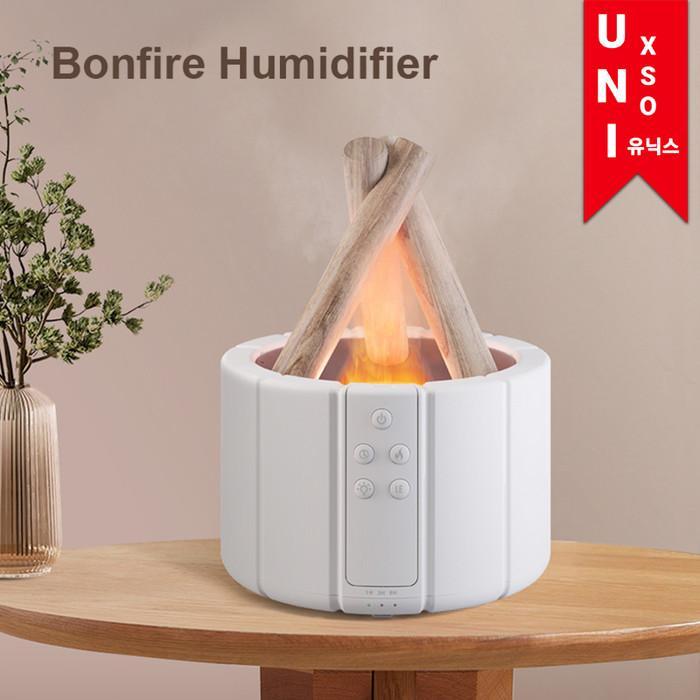 Unixso Bonfire Diffuser Humidifier Ultrasonic Aromatherapy Api Unggun Pelembab Ruangan Kamar Udara
