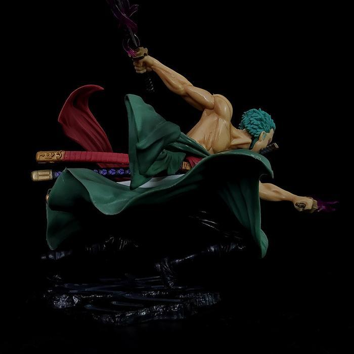 Action Figure One Piece Roronoa Zoro 3000 Worlds POP MAX Toy Anak