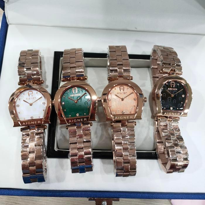 Jam Tangan Wanita Aigner Varese A45600 Stainless Steel Rosegold Ori