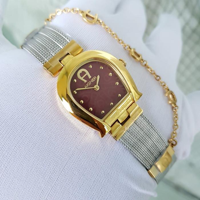 Jam Tangan Wanita Aigner Cremona All Stainless Dial Gold + Box Ori