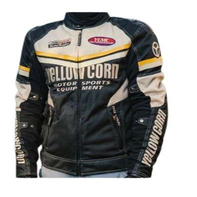 TERLARIS YELLOW CORN YM-4112 BLACK IVORY JACKET TOURING RIDING JACKET MOTOR GINAL READY STOCK
