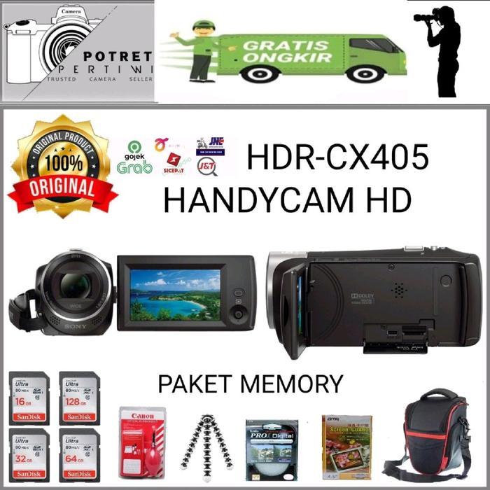 SONY HDR-CX405 / KAMERA HANDYCAM SONY CX-405 HD - WHITE BOX, STANDAR BOX